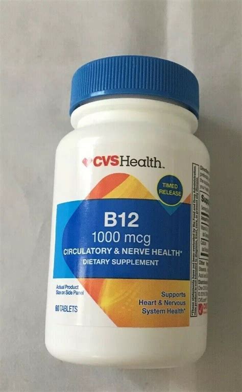 Cvs Health B12 1500 Mcg Fast Dissolve 120 Tablets Exp 092020 Energy