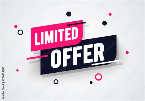 Vector illustration special limited offer, sale banner and discount tag ...