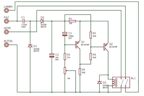 Uzm Tek Öğret FEVZİ ARSLAN MERDİVEN OTOMATİĞİ ELEKTRONİK ŞEMASI