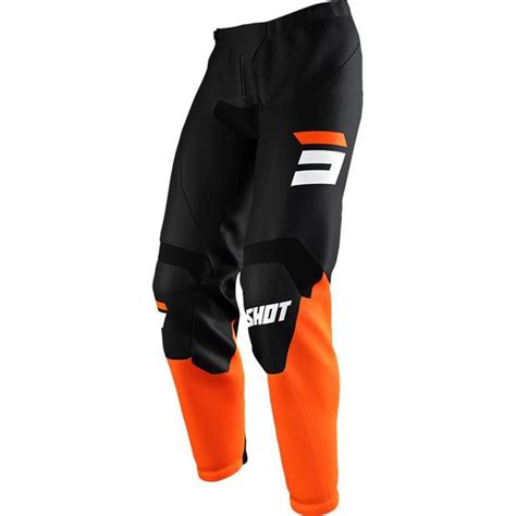 Pantalon Cross BURST SHOT Noir Orange MAXXESS FR Pantalon Cross