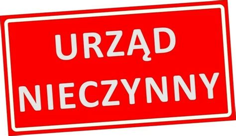 Nieczynny Urząd Gminy 5 stycznia 2024 r Gmina Ceków Kolonia