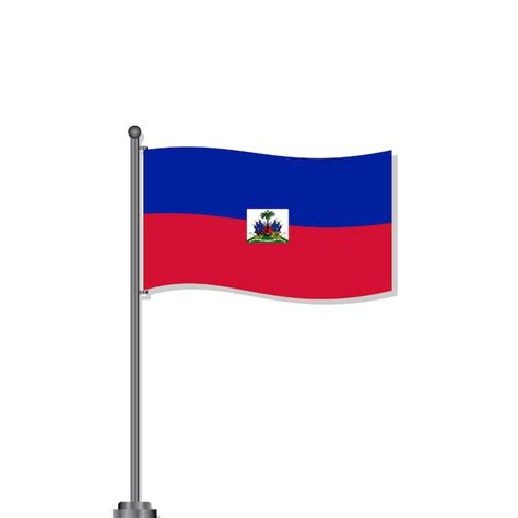 Premium Vector | Illustration of haiti flag template