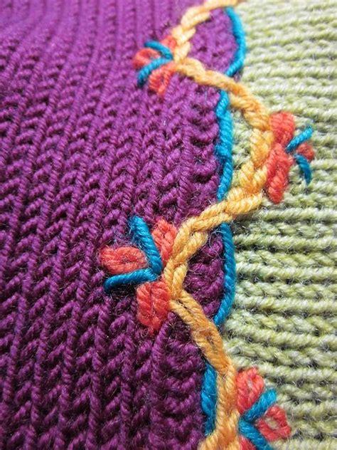 115 Best Images About Embroidery Edging And Embellishments On Knitting