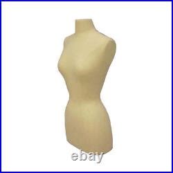 Female Dress Form Pinnable Foam Mannequin Torso Size 2 4 With Square