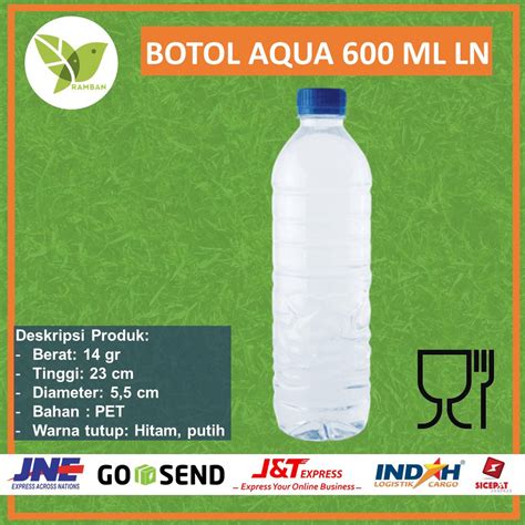 Jual Botol Aqua 600 Ml Botol Minum 600 Ml Botol Sehat 600 Ml Long Neck