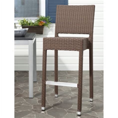 Safavieh Bethel Indoor Outdoor Bar Stool Brown 1 Unit Smiths Food