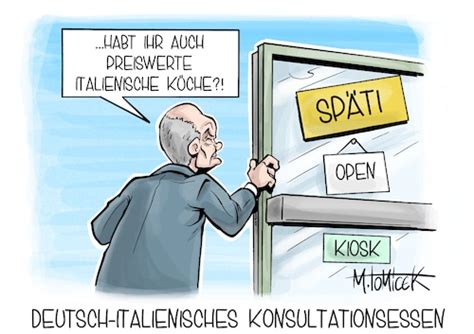 Deutsch Italienisches Von Mirco Tomicek Politik Cartoon Toonpool