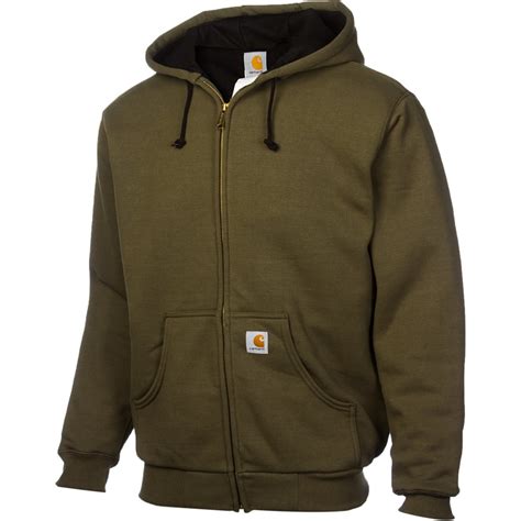 Carhartt Thermal Lined Full Zip Hoodie Mens Clothing