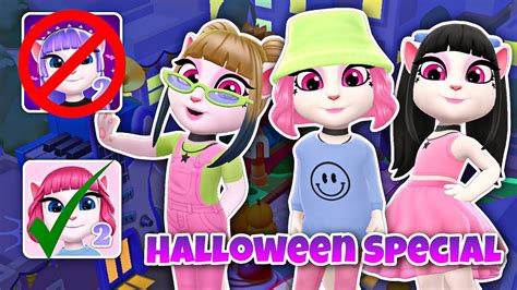 My Talking Angela 2 New Halloween Update 2023 🎃🍭🍬🏚️ Spooky Show And