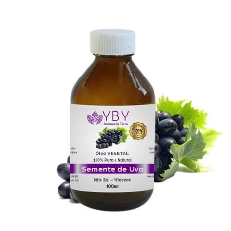 Semente de Uva Óleo Vegetal 100ml Yby Aromas