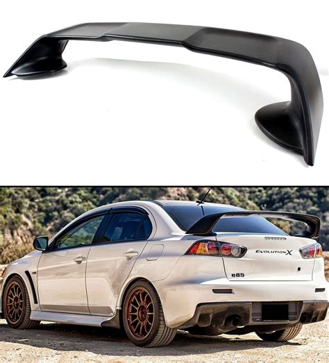 Car And Truck Parts Car Rear Trunk Lip Spoiler Wing For Mitsubishi Lancer Evo X 10 2008 2017 ！ Car