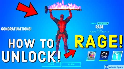 How To Unlock RAGE Travis Scott Rage Emote Travis Scott S