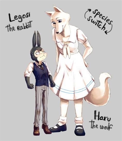 Legosi And Haru Species Switch Beastars By Kaleidosouls On Deviantart