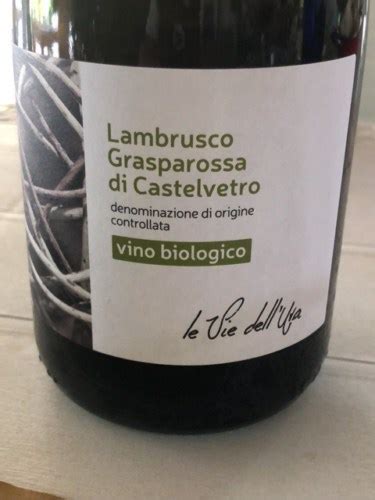 La Vie Dell Uva Lambrusco Grasparossa Di Castelvetro Vivino Us