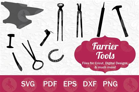 Farrier Tools Graphic by Circus Unicorn · Creative Fabrica