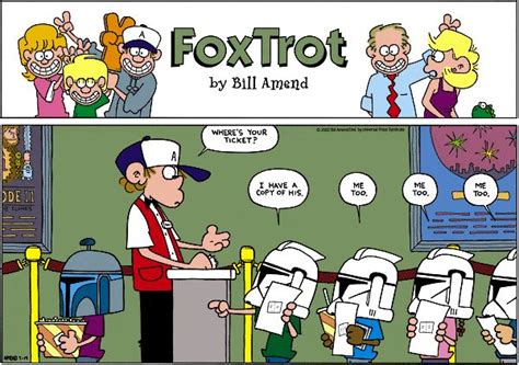 Foxtrot By Bill Amend For May 19 2002 Star Wars Humor