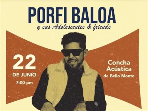 Porfi Baloa y sus Adolescentes Friends se presentarán en Caracas