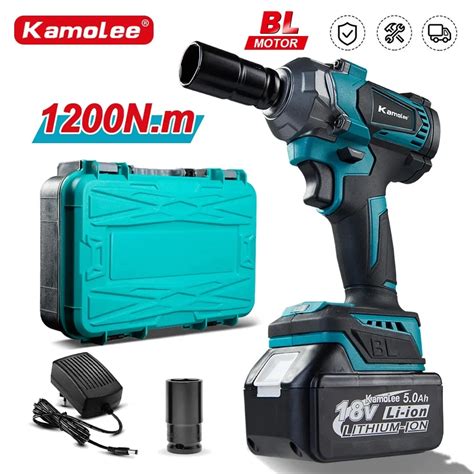 KAMOLEE Batterie Lithium Ion Sans Balais Pour Makita 18V 1 2 Pouces 1 4