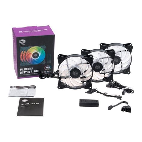 Kit Ventoinhas Cooler Master Masterfan Mf R Argb X Mm R R