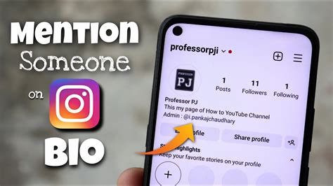 How To Mention Someone In Instagram Bio Youtube