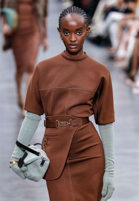 Fendi Fall Winter In Fashion Peplum Dress Fendi