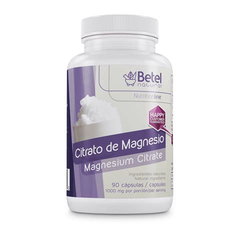 Magnesium Citratecitrato De Magnesio 1000mg 90 Capsules