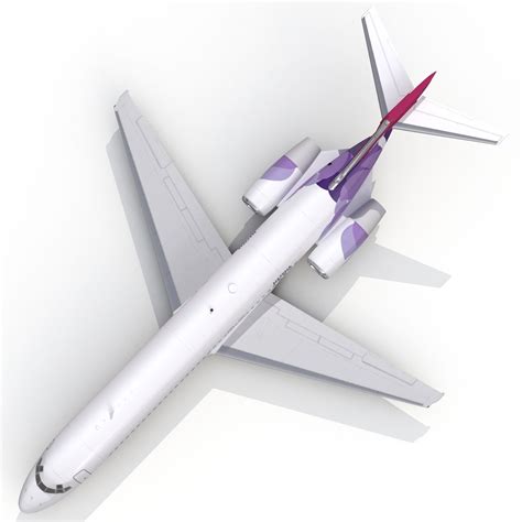 Boeing 717 200 Hawaiian Airlines 3d Model 129 Max 3ds C4d Fbx