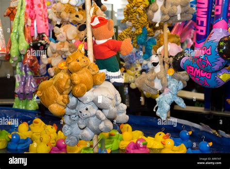 Toys And Games In Funfair Stock Photo Alamy