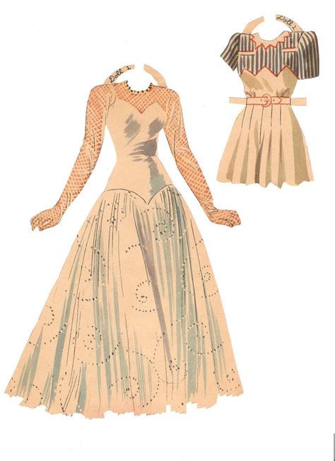 Miss Missy Paper Dolls Vintage 1942 Rita Hayworth Paper Dolls