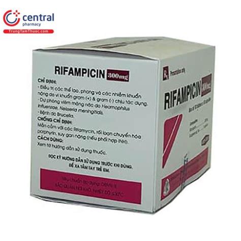 Thuốc Rifampicin 300mg Mekophar Điều trị lao phong nhiễm khuẩn