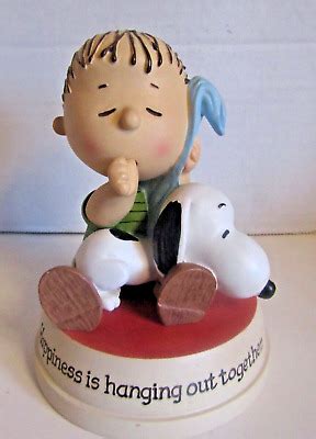 Hallmark Peanuts Gallery Linus Snoopy Happiness Is Hanging Out Together