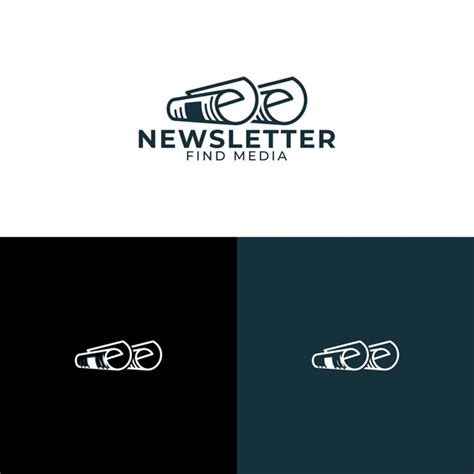 Premium Vector | Newsletter find media logo design