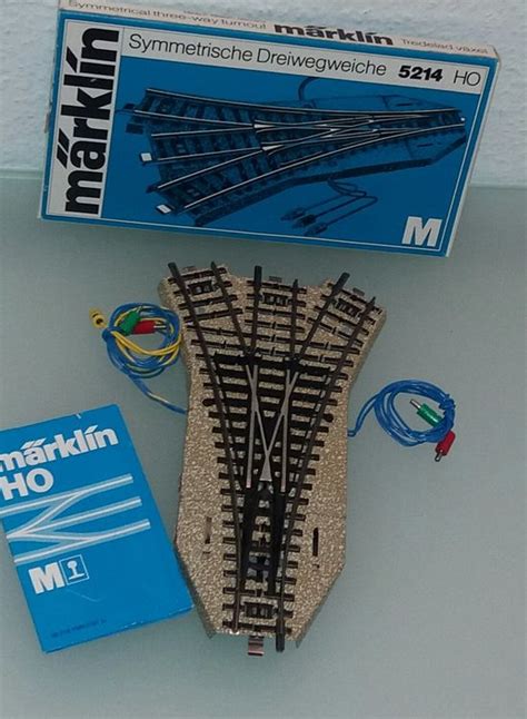 Märklin 5214 symmetrische Dreiwegweiche M Gleis Kaufen auf Ricardo