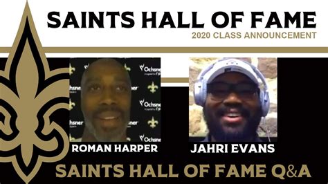 2020 New Orleans Saints Hall of Fame induction transcript