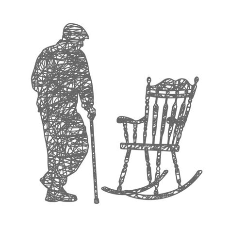 Old Man Rocking Chair Illustrations, Royalty-Free Vector Graphics ...