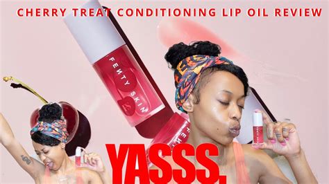 Fenty Cherry Treat Lip Oil Review Is It Sticky Does It Work