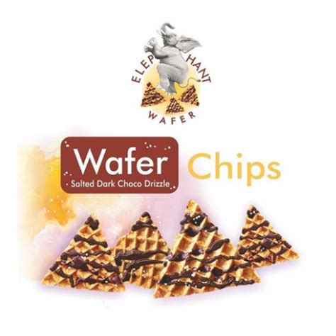 ELEPHANT WAFER Wafer Chips Choco Drizzle, 70g / Best before 13.07.2024 ...