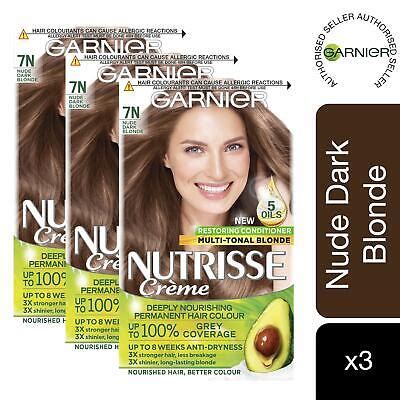 Pack Garnier Nutrisse Hair Dye N Nude Dark Blonde Permanent