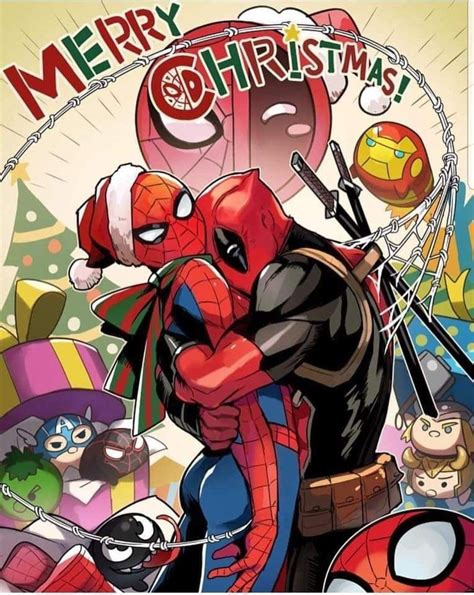 Pin By Ann Marie Jukic On Nerd Deadpool Comic Deadpool And Spiderman Christmas Comics