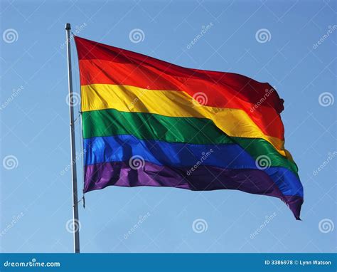 Rainbow Flag Royalty Free Stock Photos - Image: 3386978