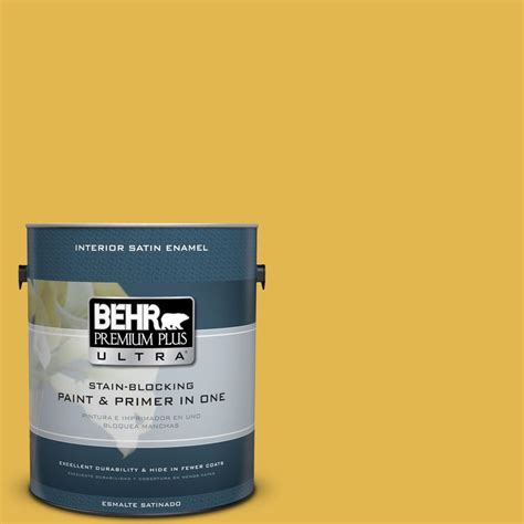 BEHR Premium Plus Ultra 1 Gal 360D 6 Yellow Gold Satin Enamel