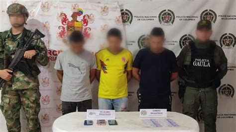 Gaula del Magdalena Policía y Fiscalía capturan a tres hombres por