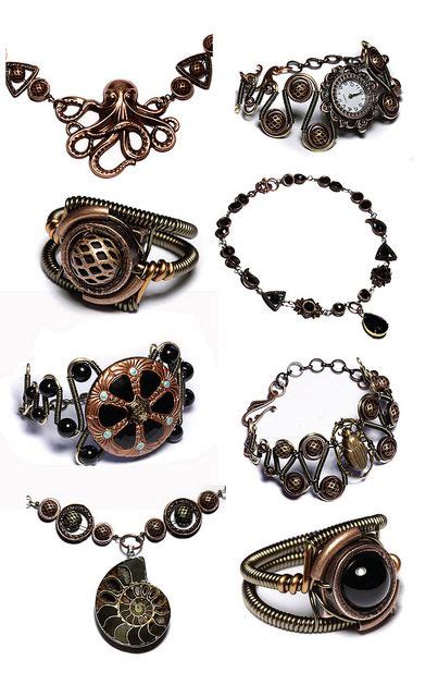 Copper Black Steampunk Goth Victorian Jewelry Steam Punk Jewelry