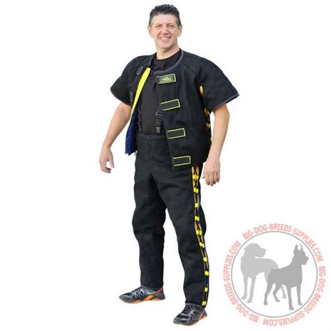 French Linen Bite Suit For Professional Dog Training Hidden