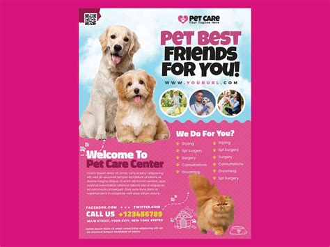 Pet Sitting Flyer Template Free Use Them To Effectively Advertise