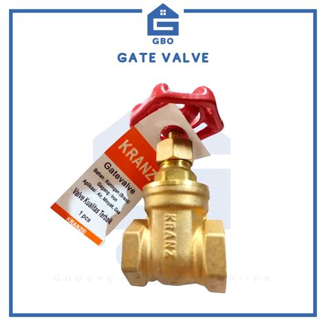 Kranz Gate Valve Merk Kranz Air Gas Minyak Ukuran 12 Inch 34 Inch 1 Inch 2 Inch Lazada