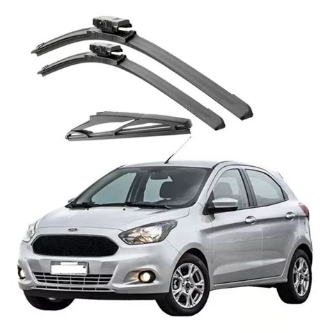 Kit Palhetas Limpador Parabrisa Novo Ford Ka Escorrega