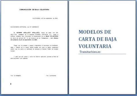 Modelo Carta Baja Voluntaria Fijo Discontinuo Listen Ss The Best Porn