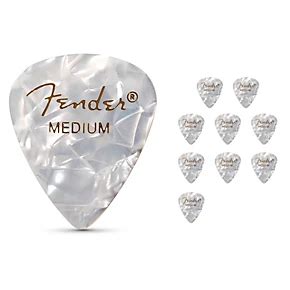 Fender 351 Premium Celluloid Guitar Picks 12 Pack Red Moto Thin