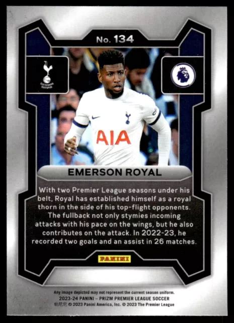 Panini Prizm Premier League Anglaise Emerson Royal Eur